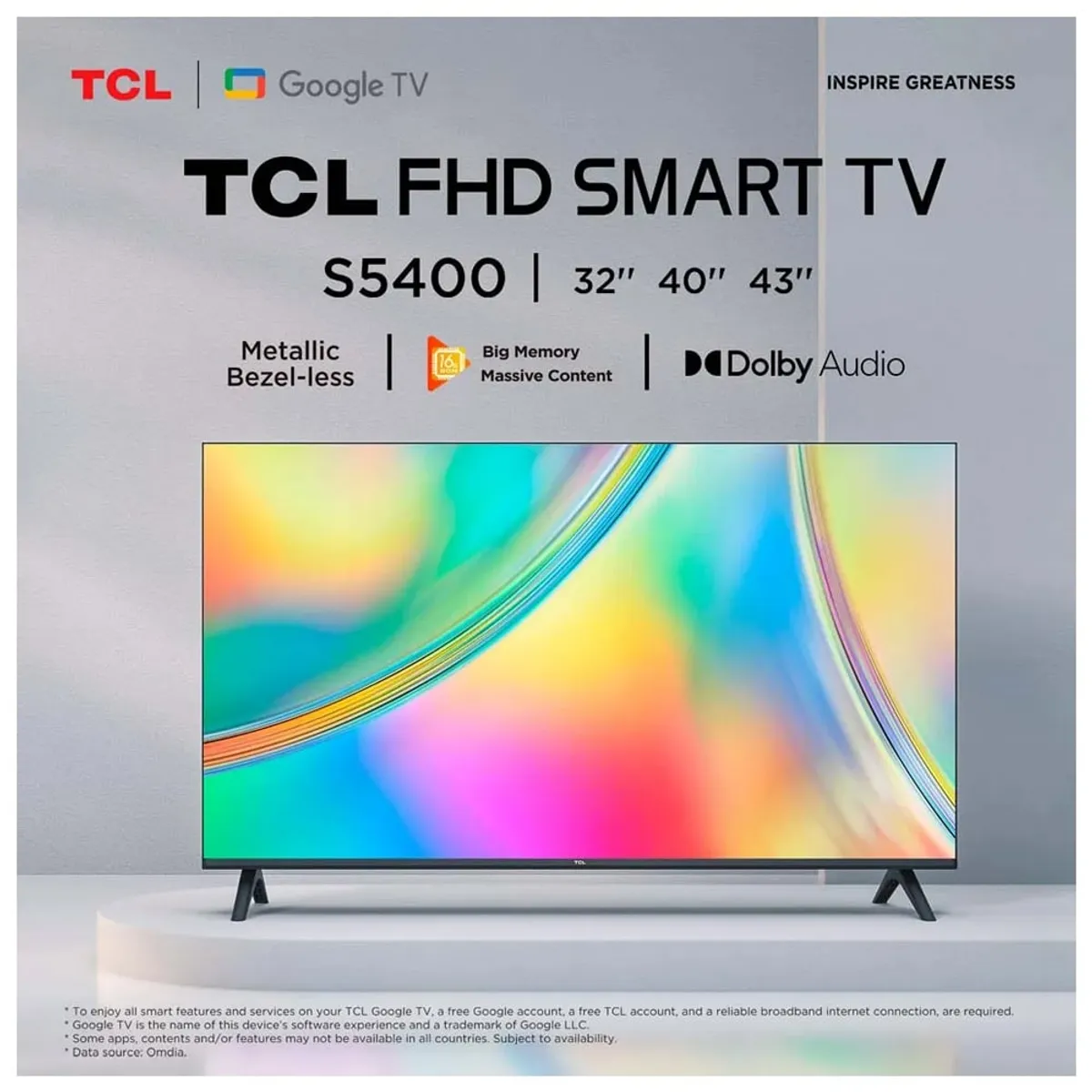 TCL - Televisor TCL 32 Pulg. LED Smart TV HD 32S5400AF