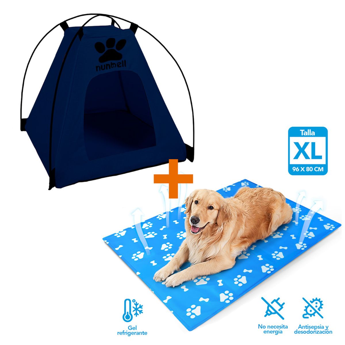 KELLER - Casa Carpa Plegable AZ Y Mat Refrigerante XL Huella GZ9