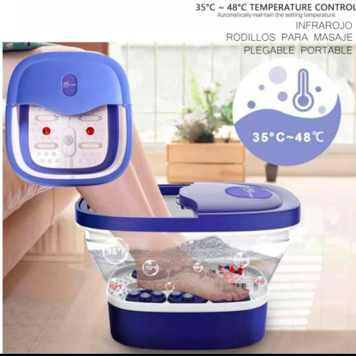 GENERICO - INFRAROJO RODILLOS PARA MASAJE PLEGABLE PORTABLE
