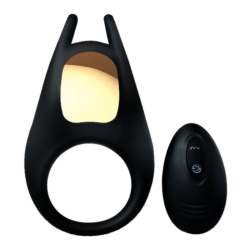 DR PINKY - Anillo Vibrador para Pene CockRing Retardante Dark Knight Con Luces