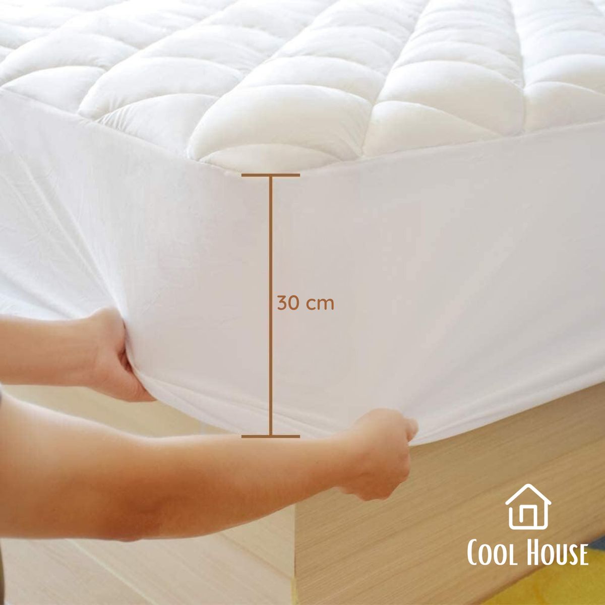 GENERICO - Protector de colchón Cool House Gregoria impermeable