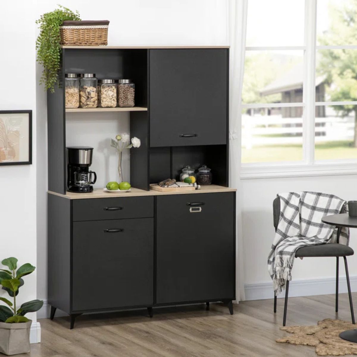 TU MESITA - Mueble de Cocina Moderno Kenia color Negro TU MESITA