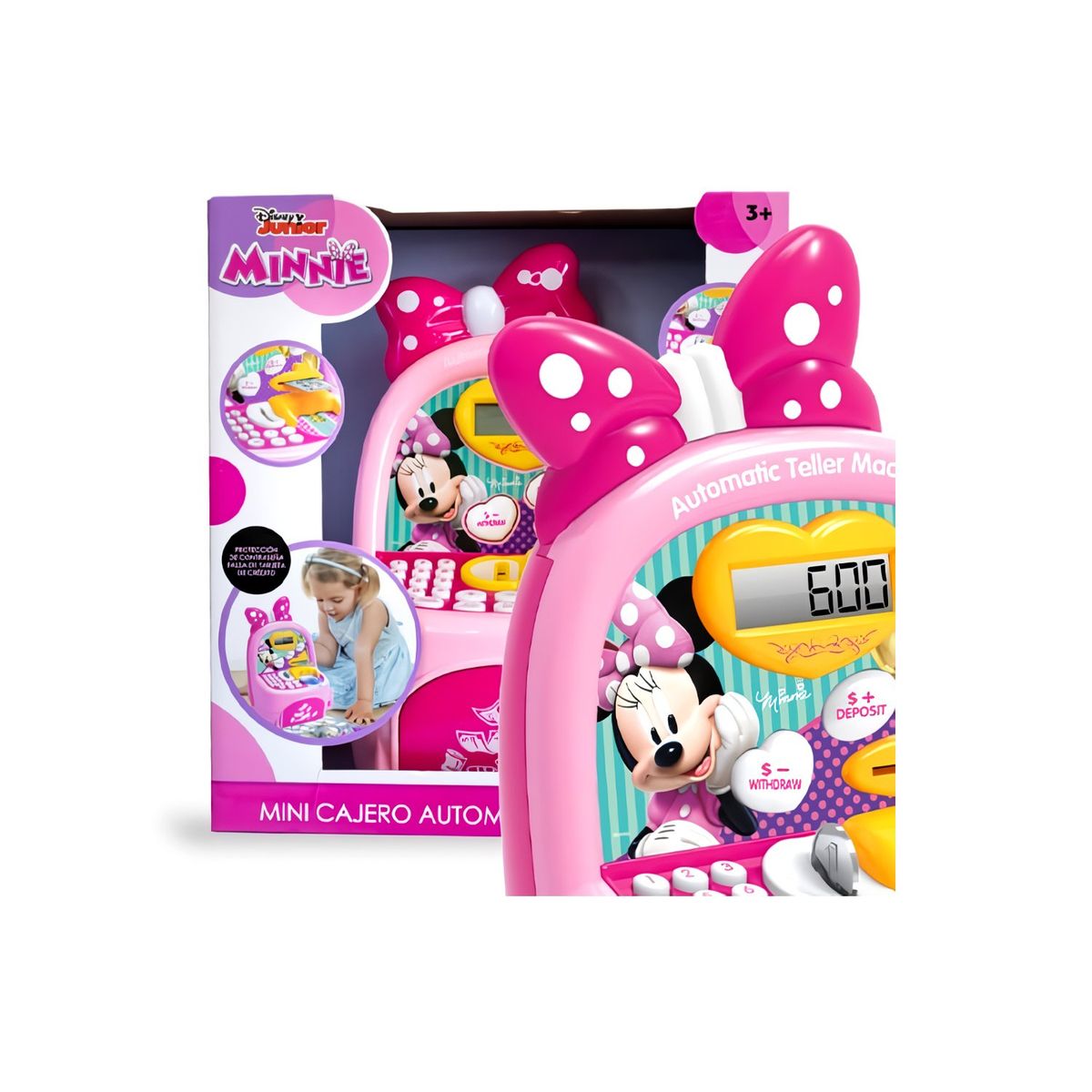 DISNEY - Juguete Mini Cajero Automático De Minnie Mouse