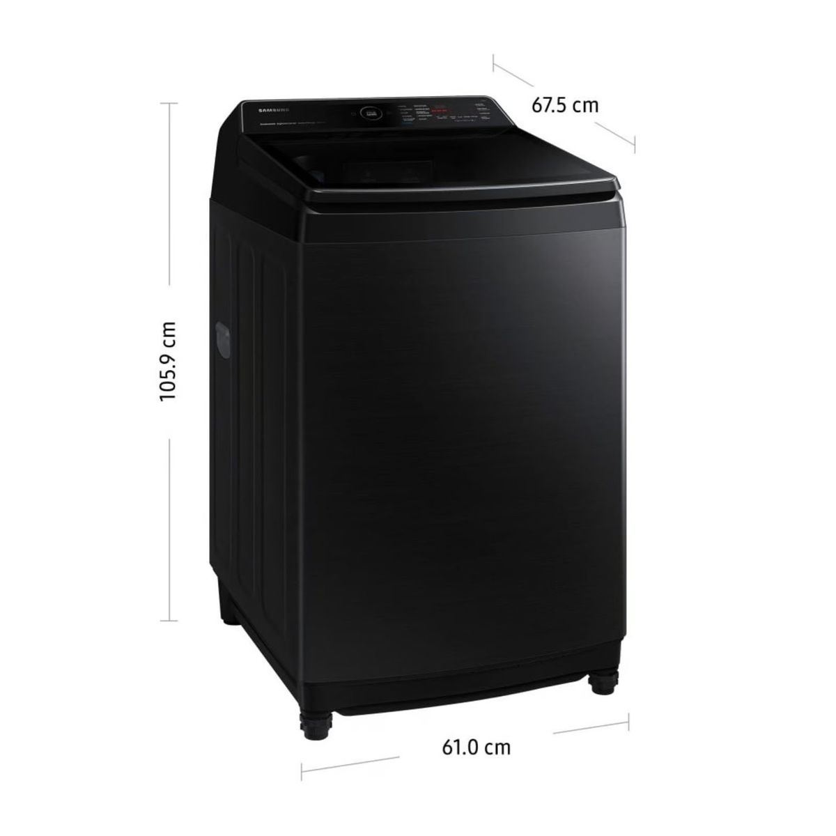 SAMSUNG - Lavadora Samsung 13 KG WA13CG5441BV - NEGRO