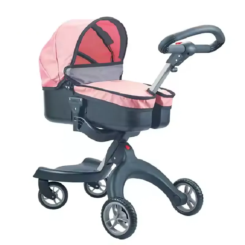 GENERICO - Juguete Cochesito 2 en 1 para Muñeca -Rosado