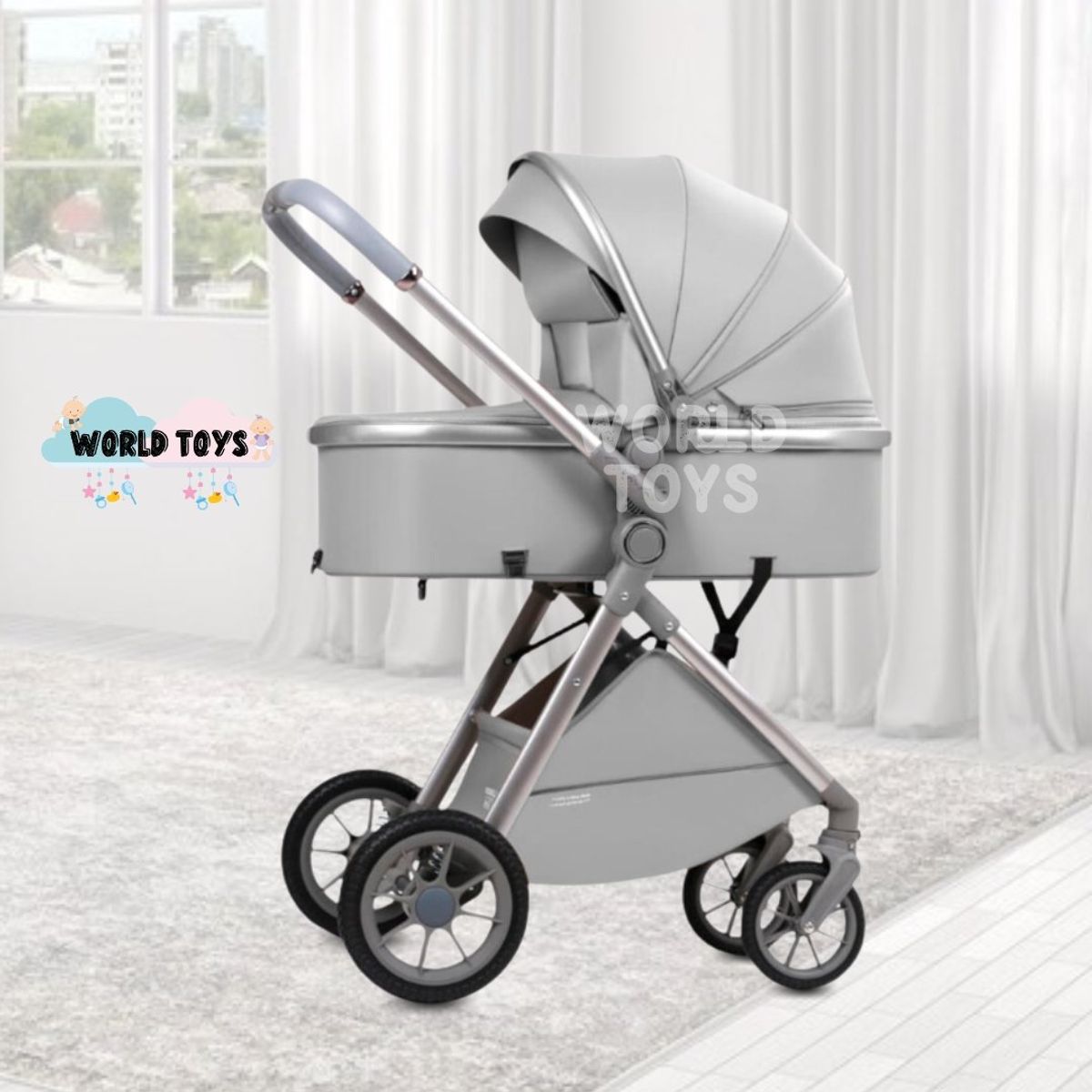 KIDDO - Coche Moisés de Lujo «CLOUIS» Edición Limitada Gray