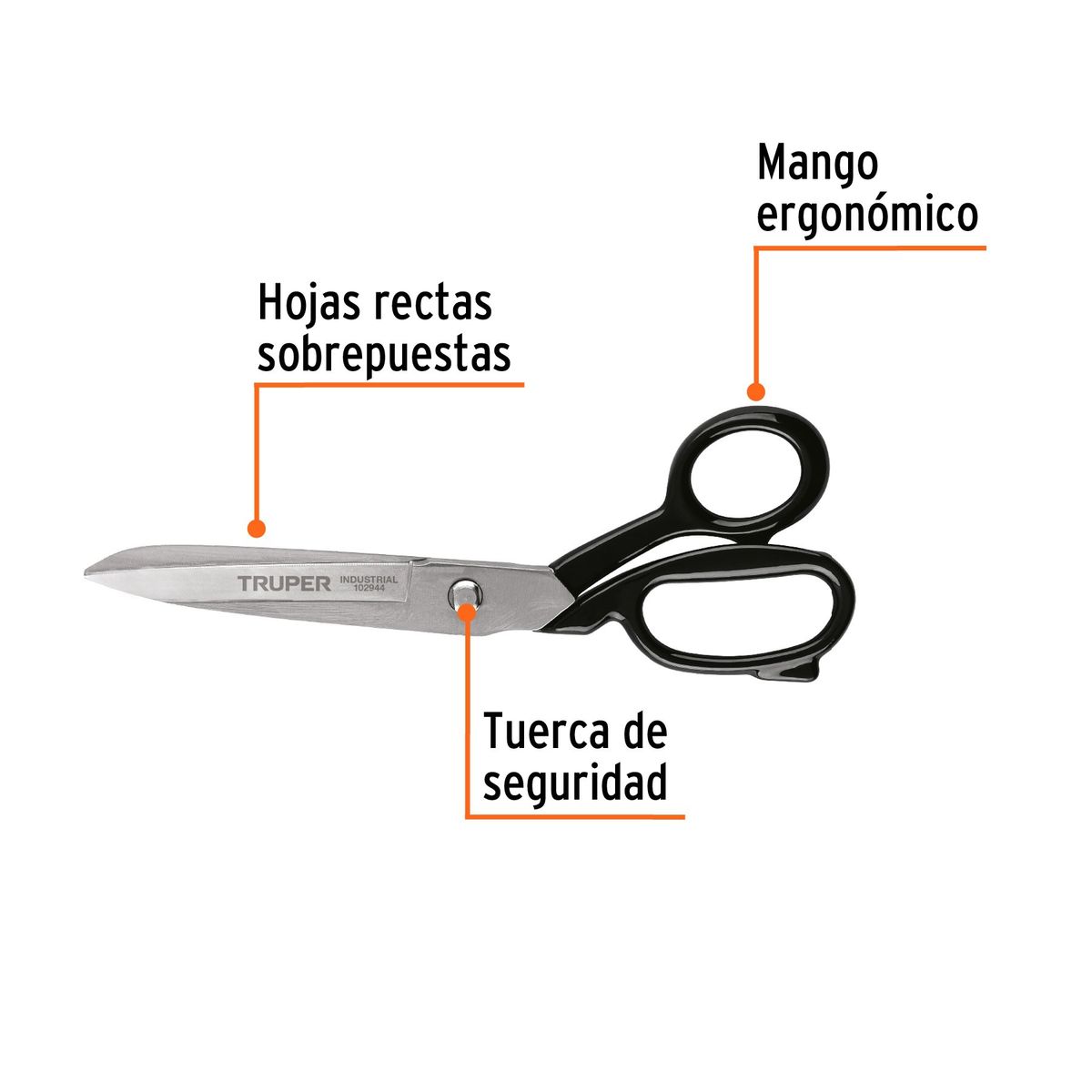 TRUPER - Tijera 9 industrial para sastre truper