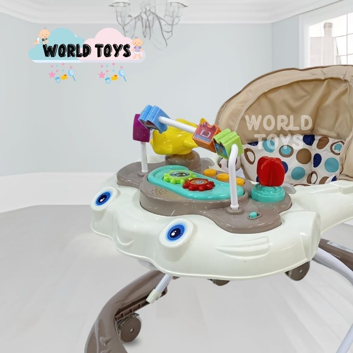 BABY - Andador con Tablero Musical «CRECELIE» Beige