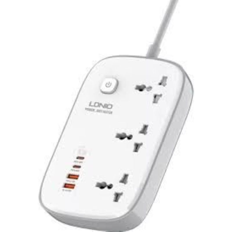 LDNIO - Extensión de pared LDNIO sc3416 2 metros 3 socket 2 usb