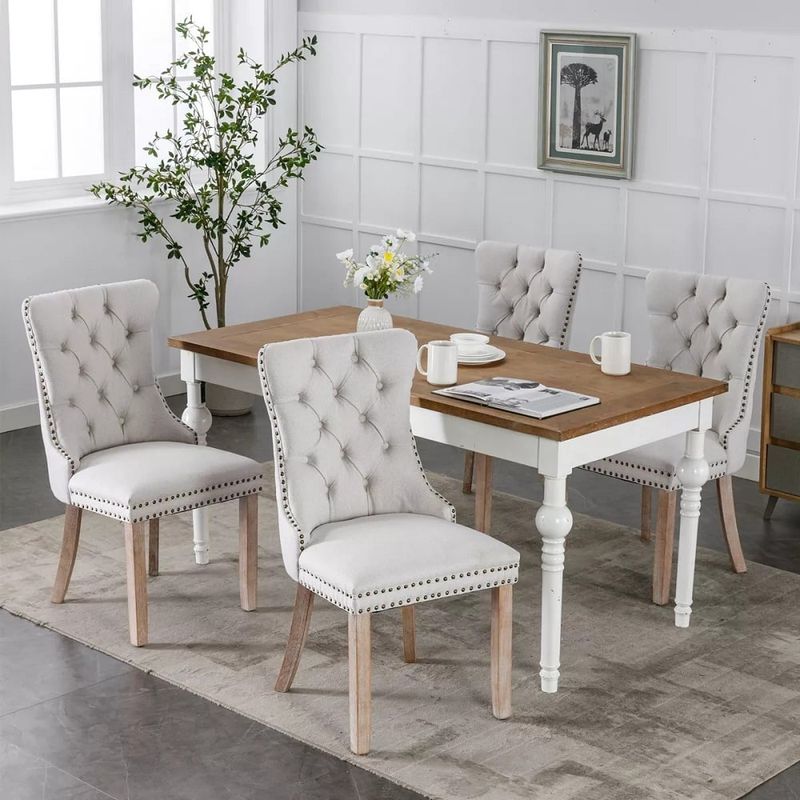 DMUEBLES - DM Comedor 4 sillas Italy - Natural/Blanco