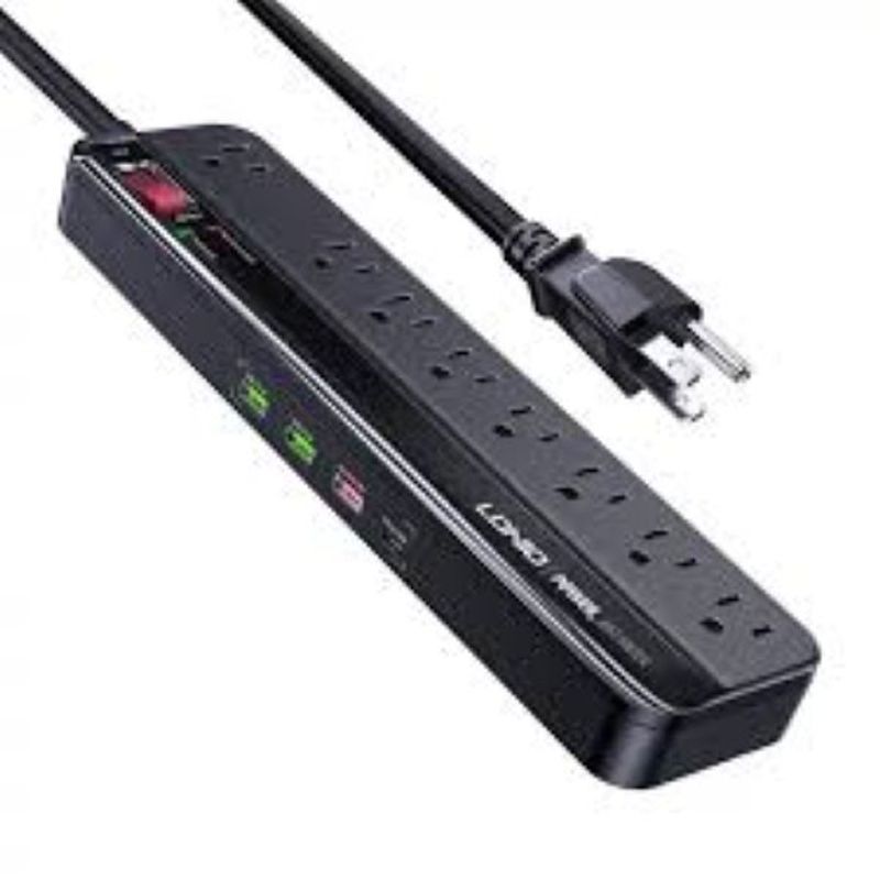 LDNIO - Ldnio SU8440 toma corriente de carga rápida 8 socket 3usb 1c