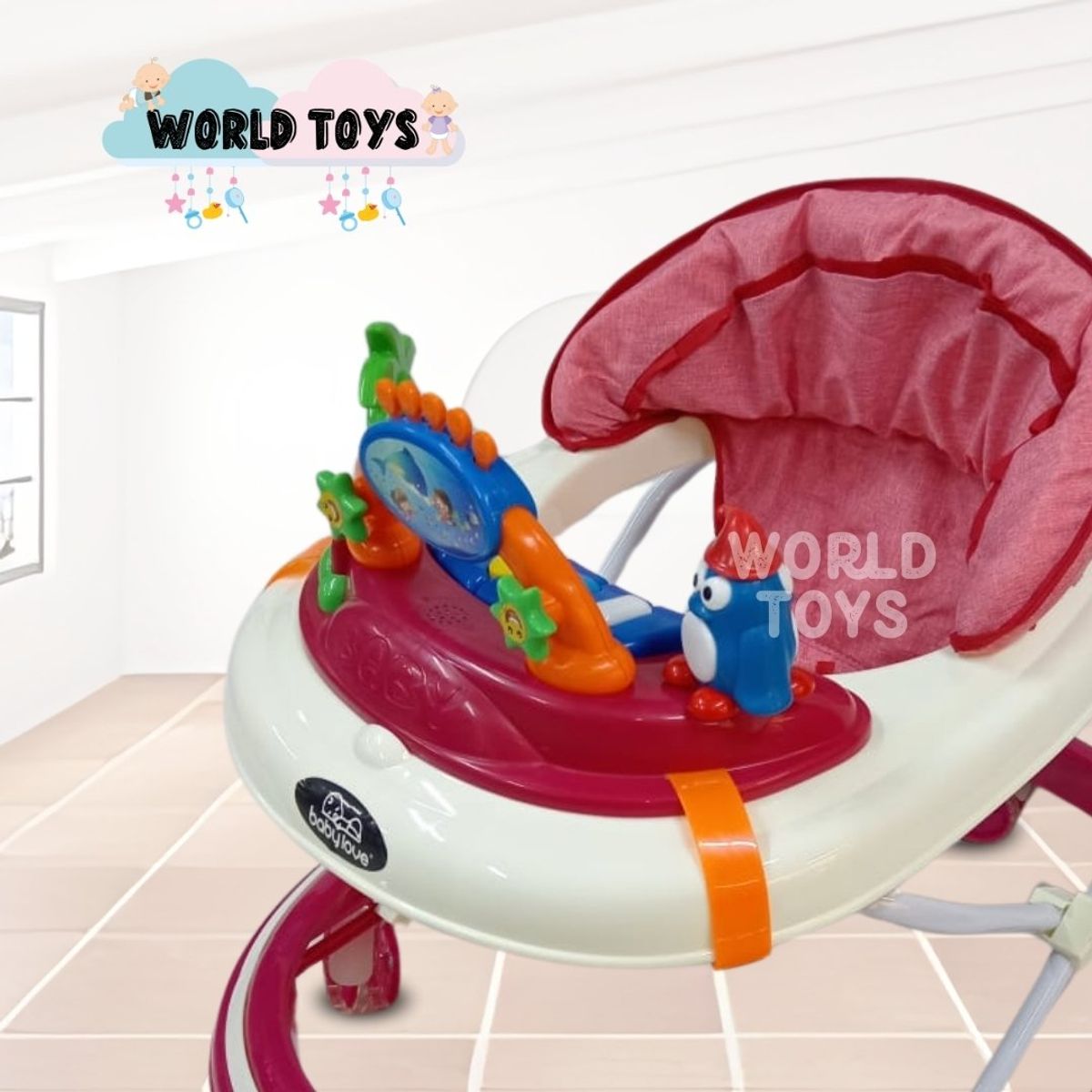 BABY - Andador con Tablero Musical «EVADELL» Red