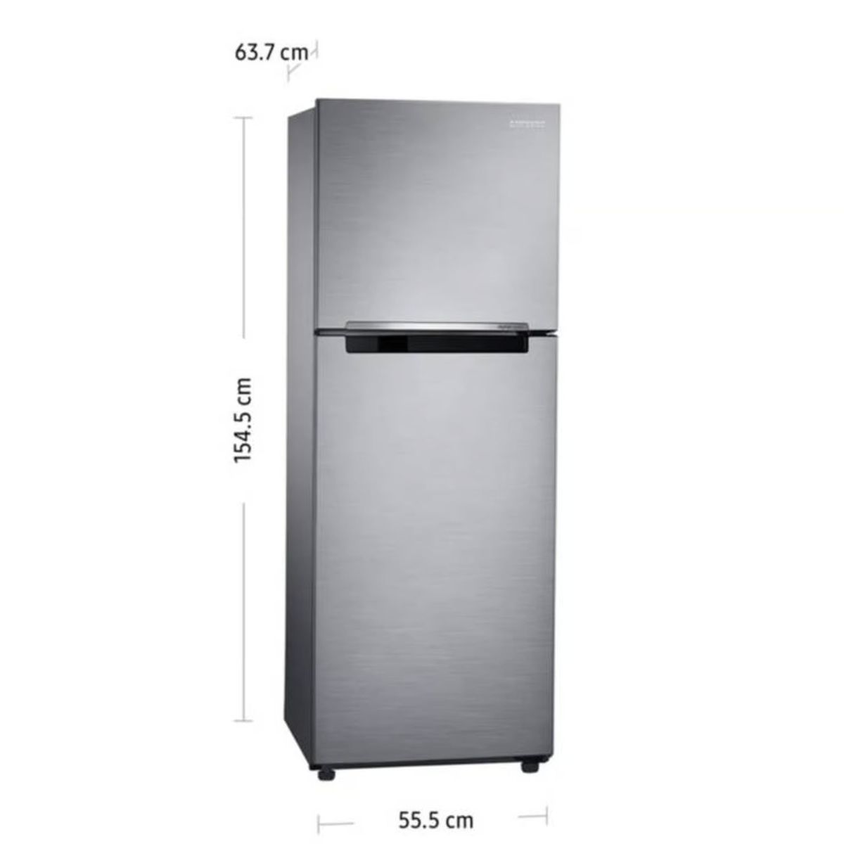 SAMSUNG - Refrigeradora Samsung Top Freezer 234 L. Plateado RT22FARADS8