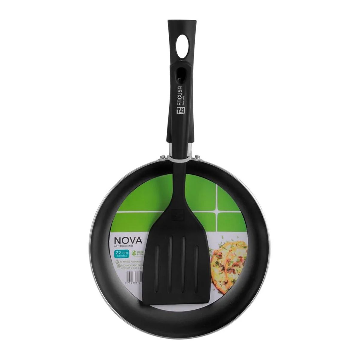 FACUSA - Sarten Antiad. Nova 18Cm +Espat. Nylon 4 - Facusa 75254019