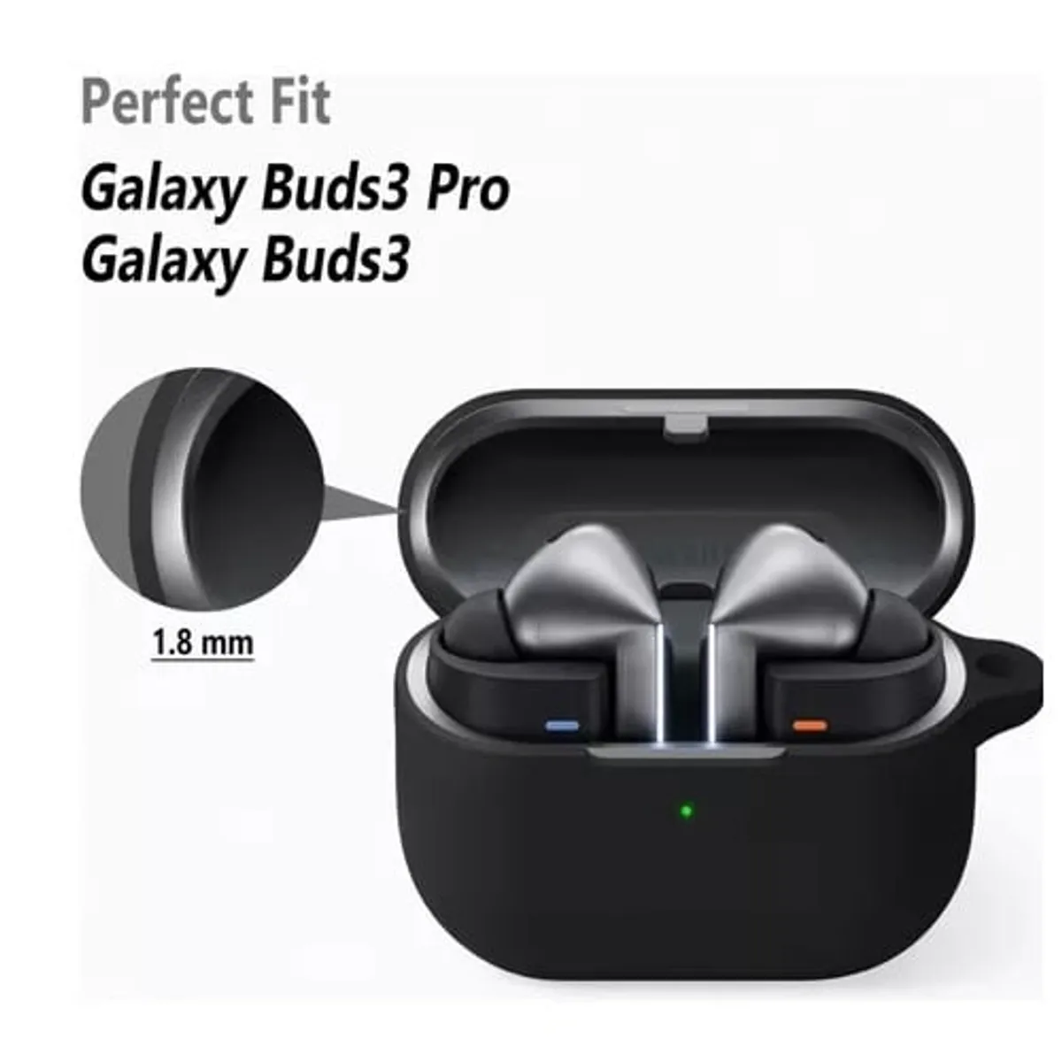 GENERICO - Case Estuche Funda para Galaxy Buds 3 Pro - Silicona Rosa