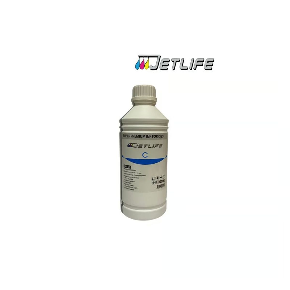 JETLIFE - Tinta1 litro super premium ink for ciss Cyan -Jetlife EPSONCANON