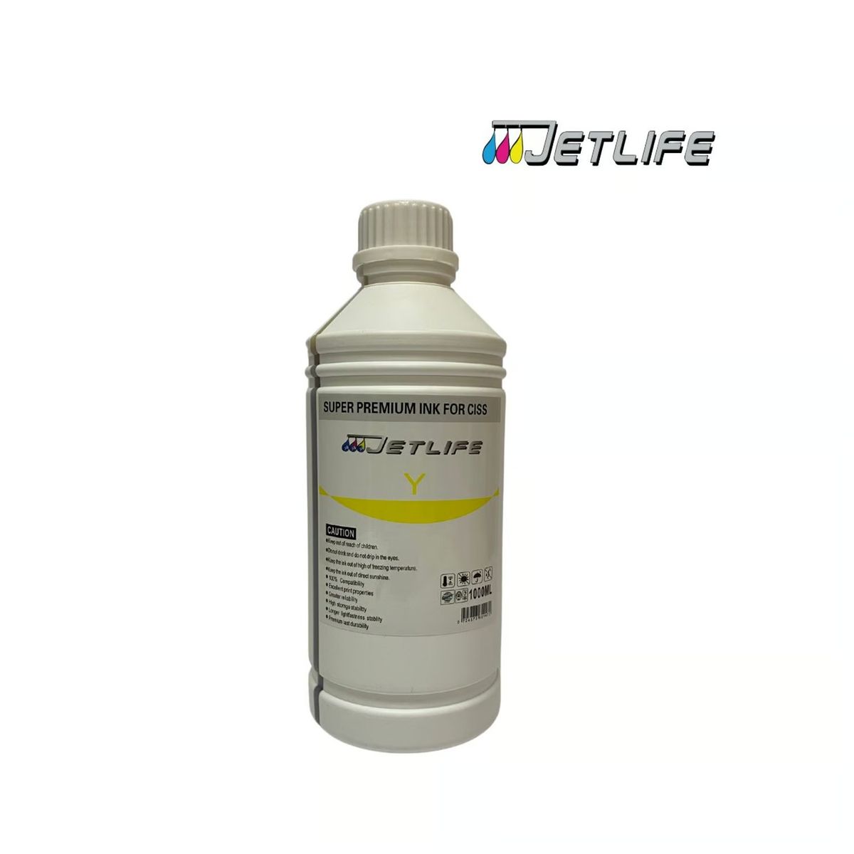 JETLIFE - Tinta1 litro super premium ink for ciss Yellow -Jetlife EPSONCANON