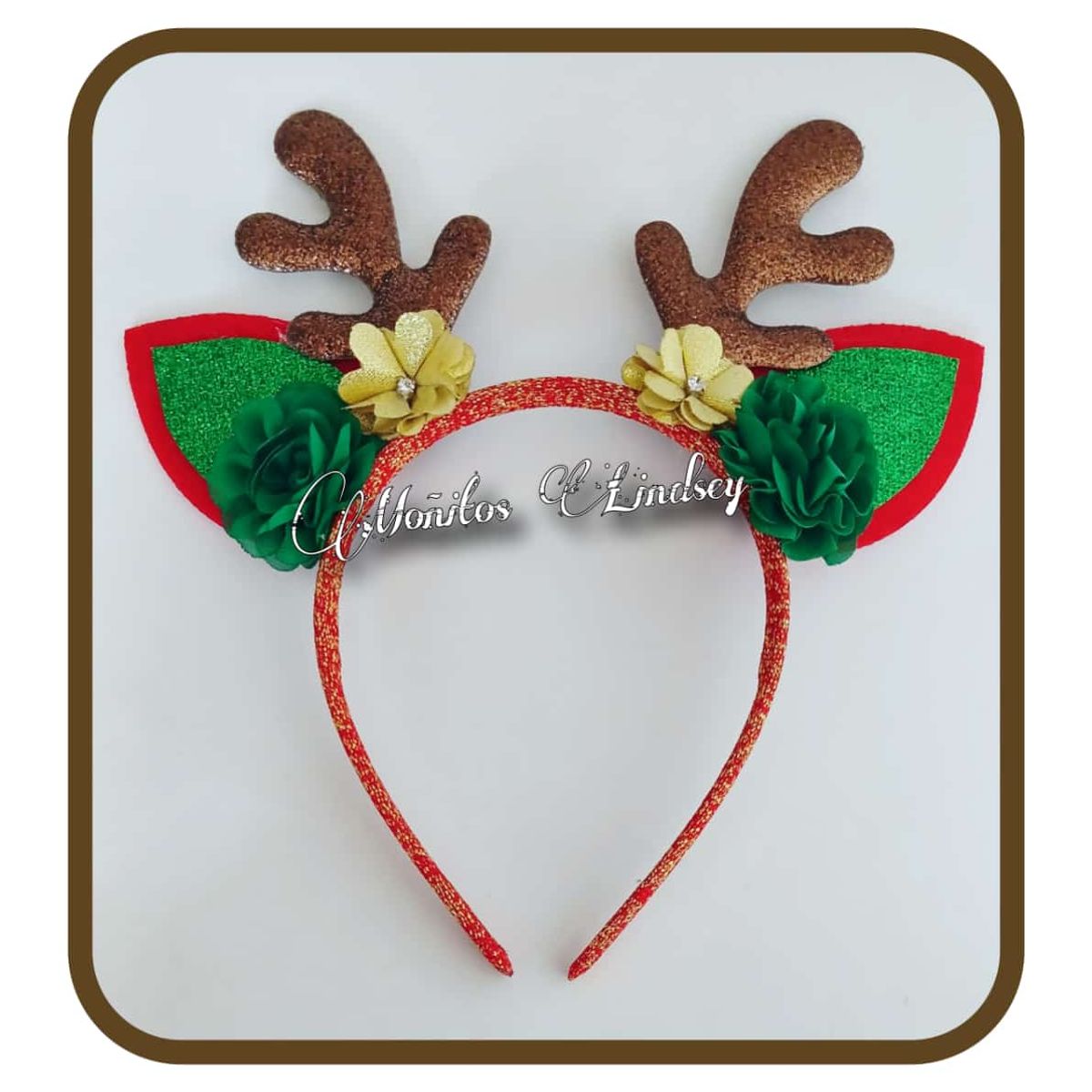 GENERICO - Vincha Renito ROJO - Moñitos Lindsey