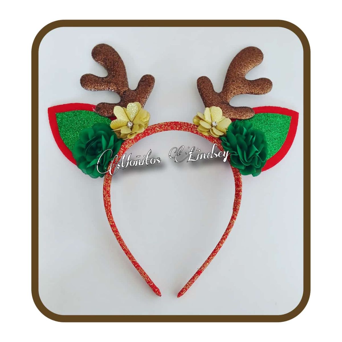 GENERICO - Vincha Renito ROJO - Moñitos Lindsey