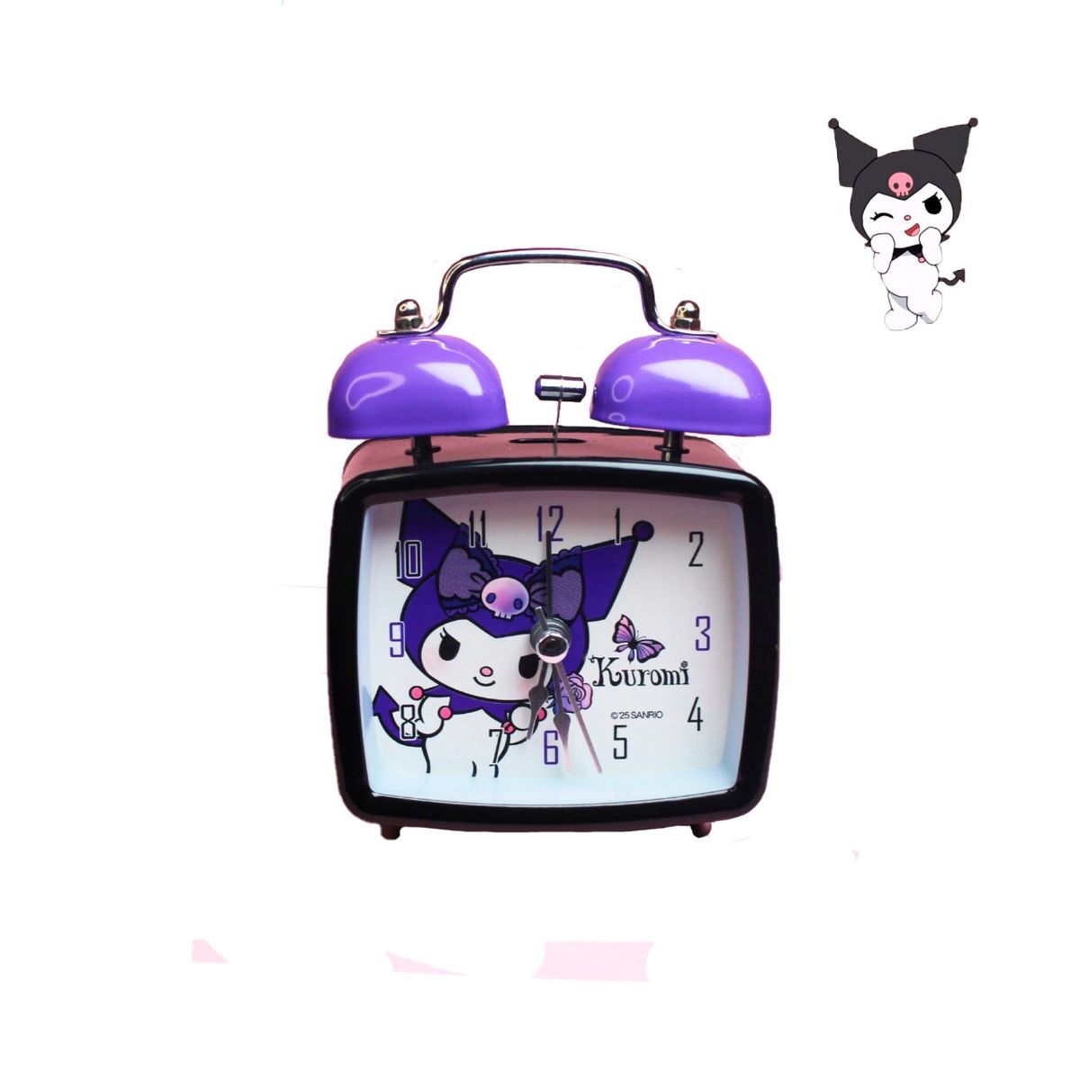 SANRIO - RELOJ DESPERTADOR KUROMI NIÑA DE MESA DORMITORIO