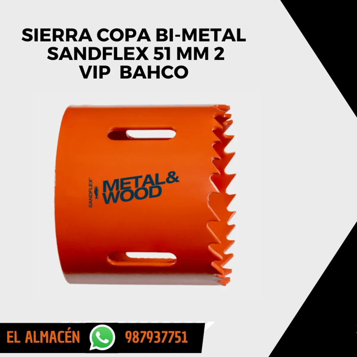 BAHCO - SIERRA COPA BAHCO BIMETAL DE DOS PULGADAS 2" ( 51 MM)