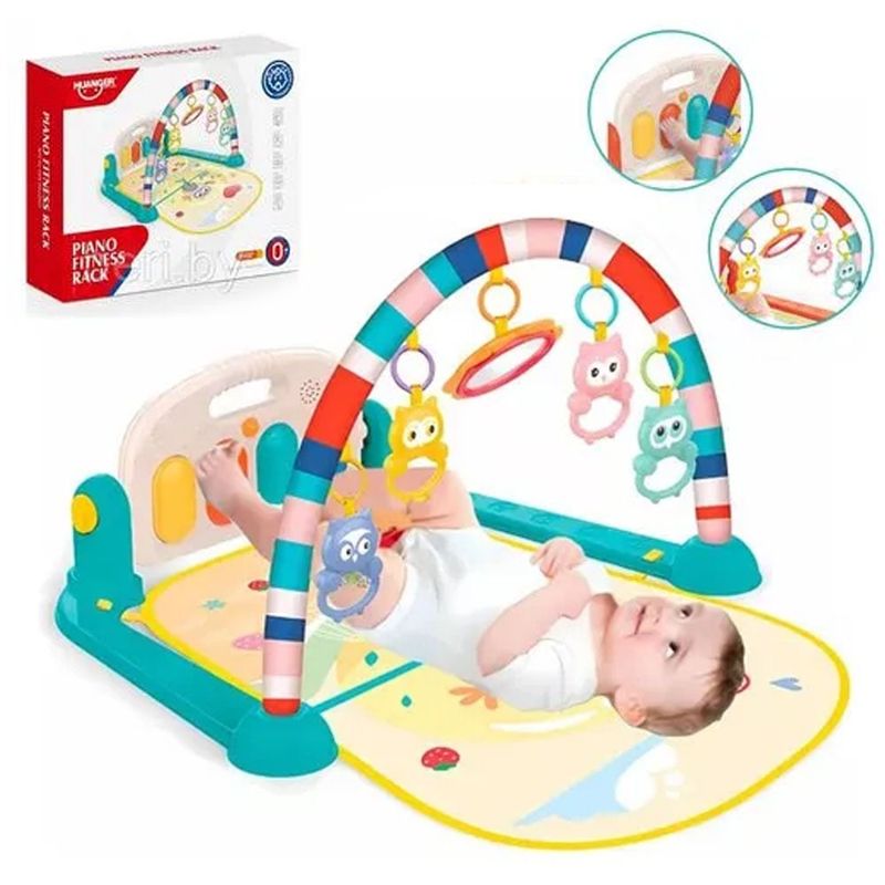 HUANGER - Gimnasio de bebe con Piano Musical Búho HE0650