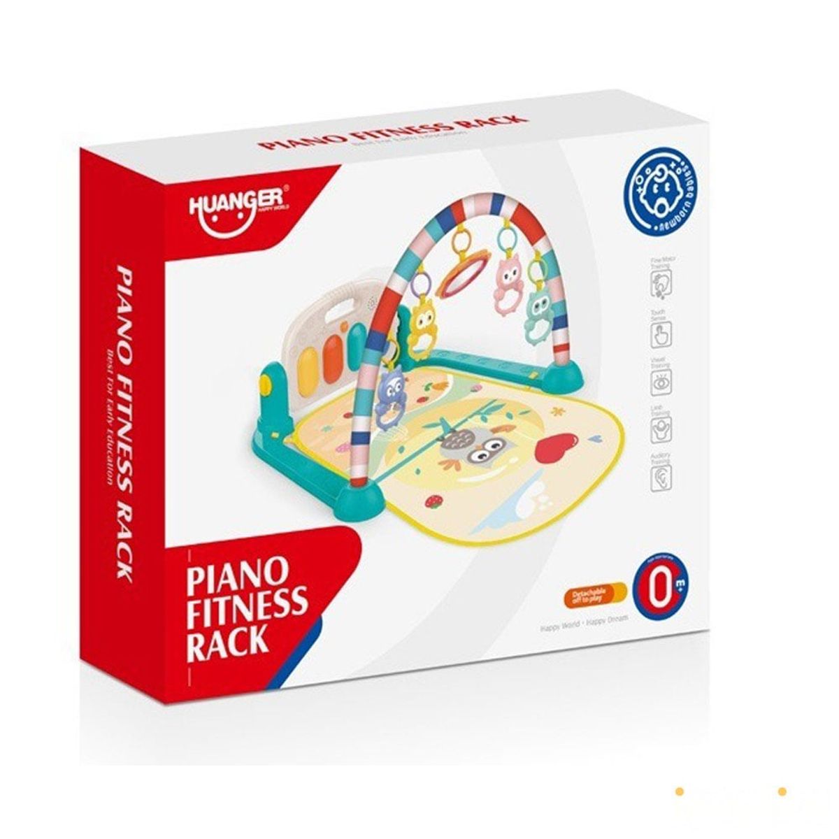 HUANGER - Gimnasio de bebe con Piano Musical Búho HE0650