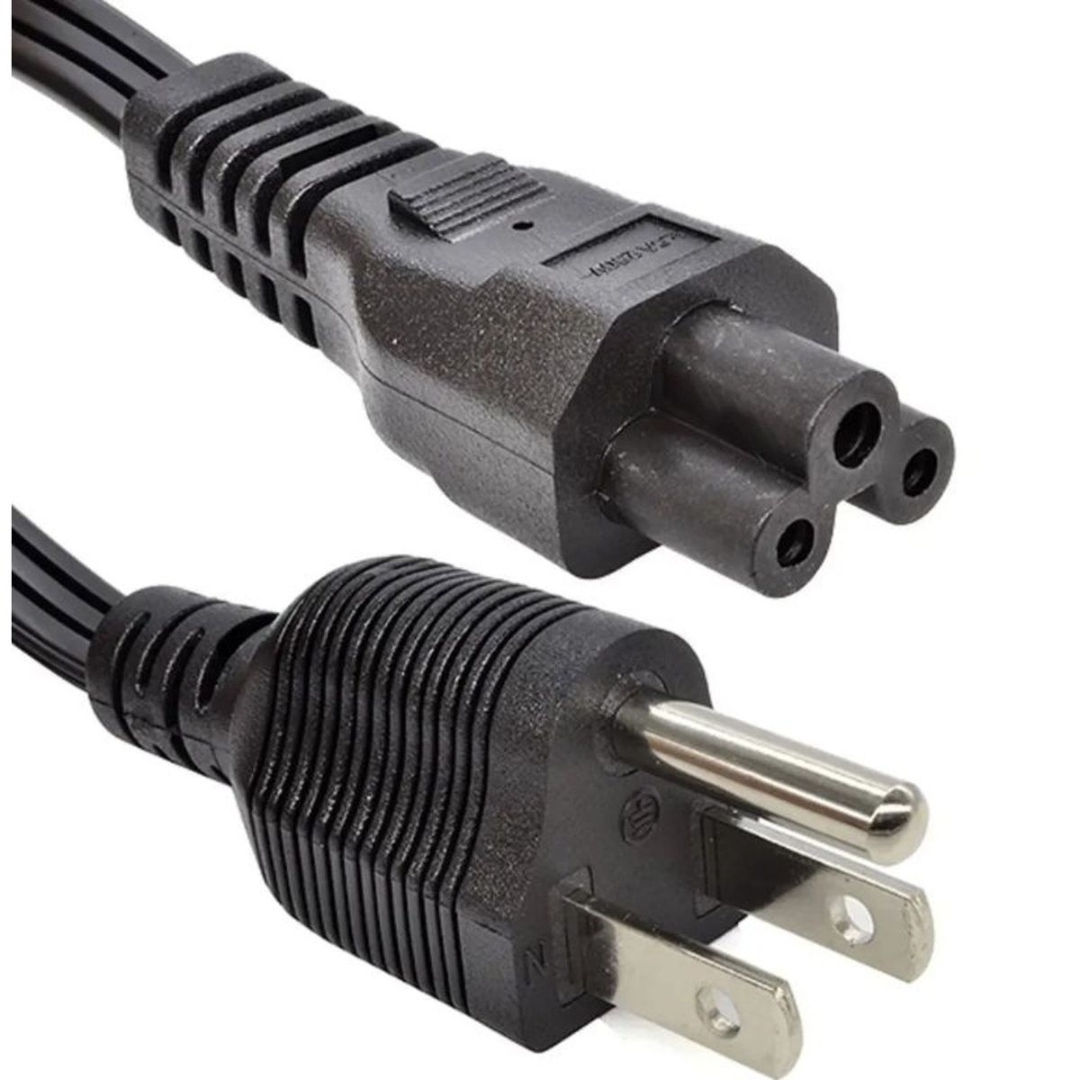 GENERICO - CABLE DE ALIMENTACION TREBOL ENCHUFE UNIVERSAL