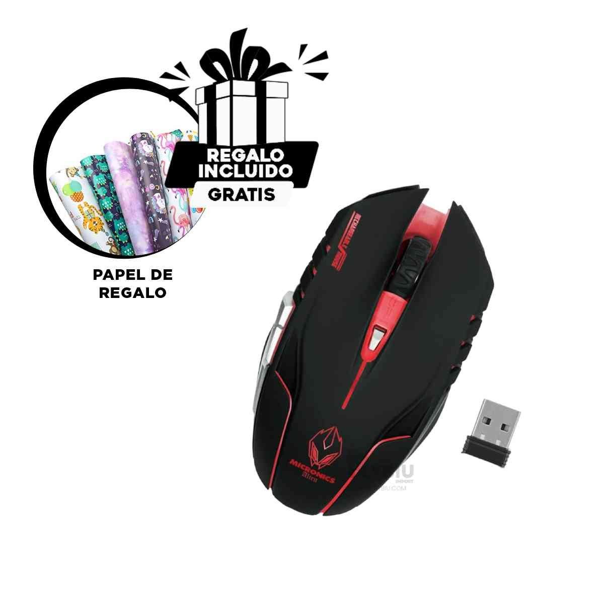 GENERICO - Raton con Botones para Laptop Negro Y+Gift Stickers
