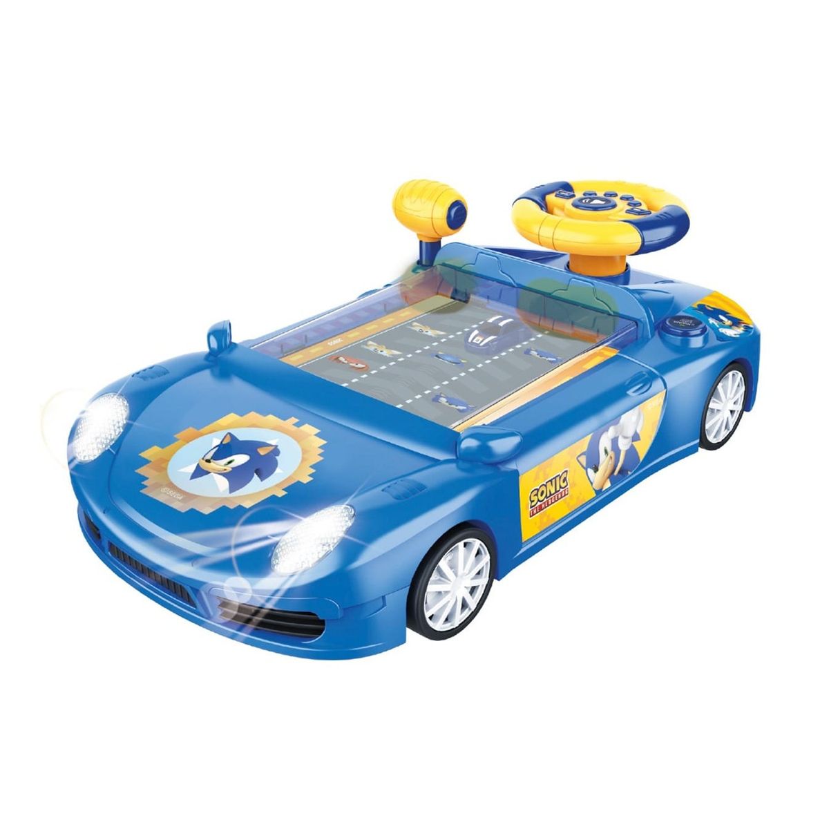 SONIC - Juguete Carro de Carrera Consola SONIC con Luces y Sonido