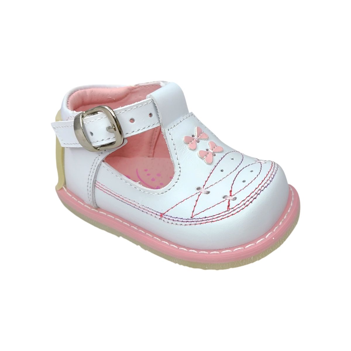 GENERICO - Zapato Pibe Clásico semi-ortopédico Blanco para niña bebé
