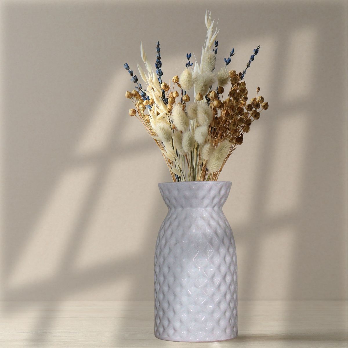 GENERICO - Juego 2 Floreros Jarrones Home de Cerámica Nacional 22 x 13 / 17 x 12