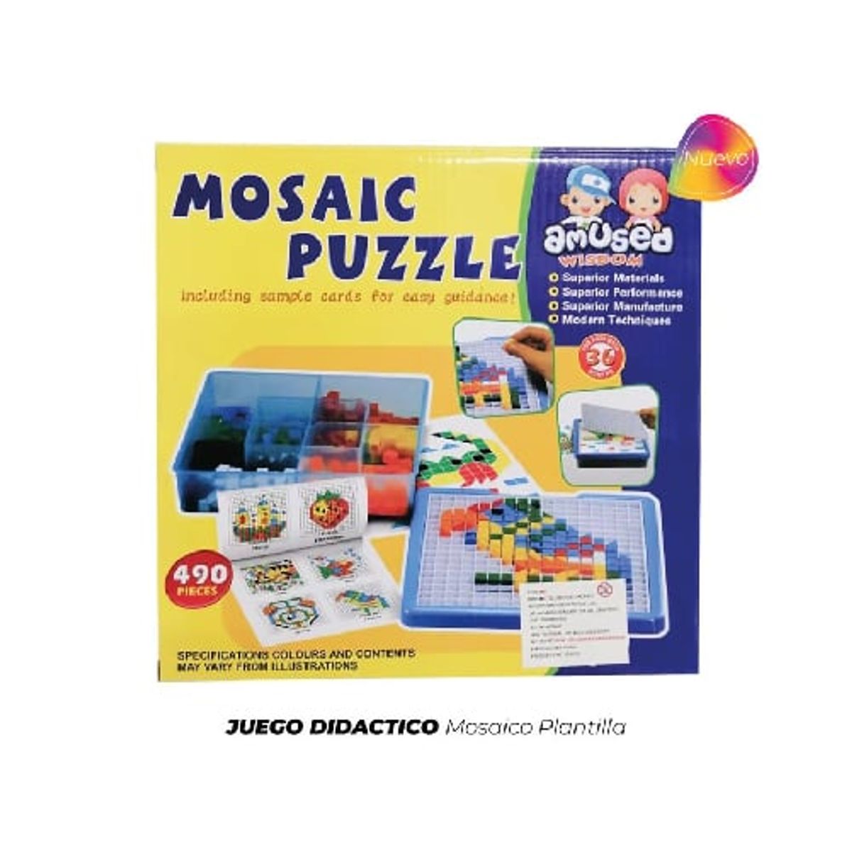 GENERICO - Juguete Didácticos Mosaico Plantilla