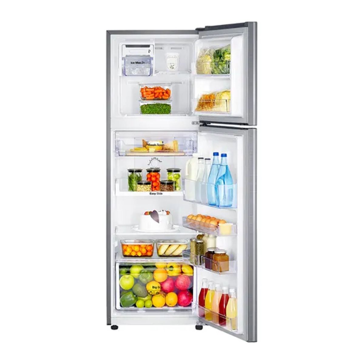 SAMSUNG - Refrigeradora Samsung 255L No Frost Plateada RT25FARADS8