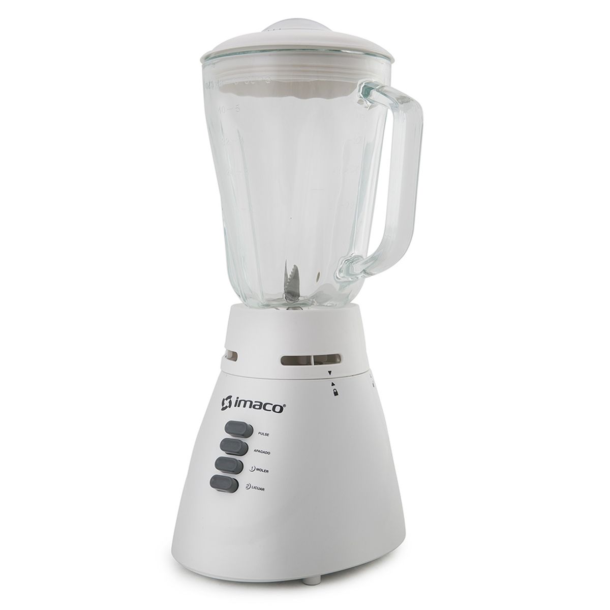 IMACO - Licuadora Imaco 125L cVaso de Vidrio BL4125V  Blanco