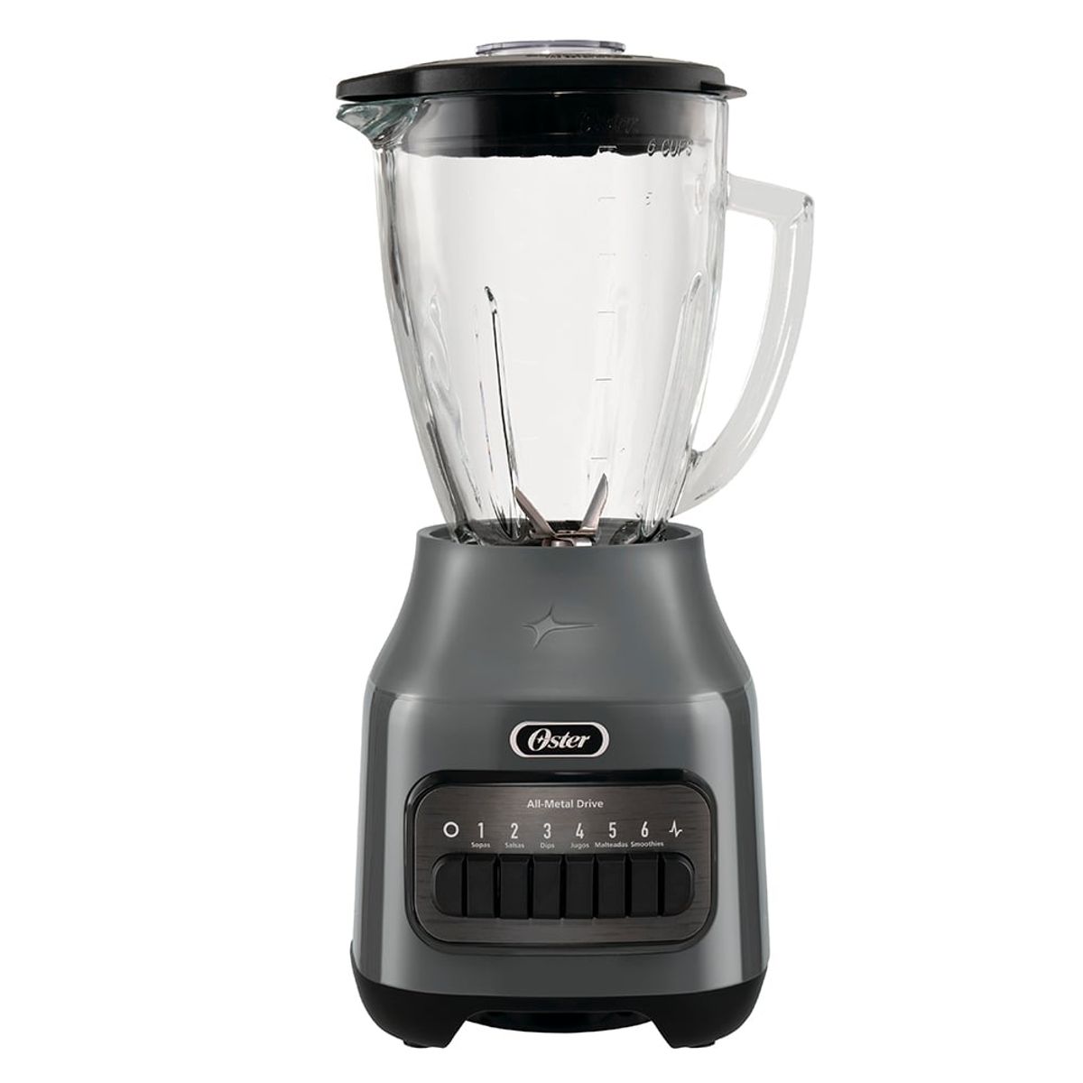 OSTER - Licuadora Oster® 1.5L con 6 Velocidades BLSTPEG GPB Gris