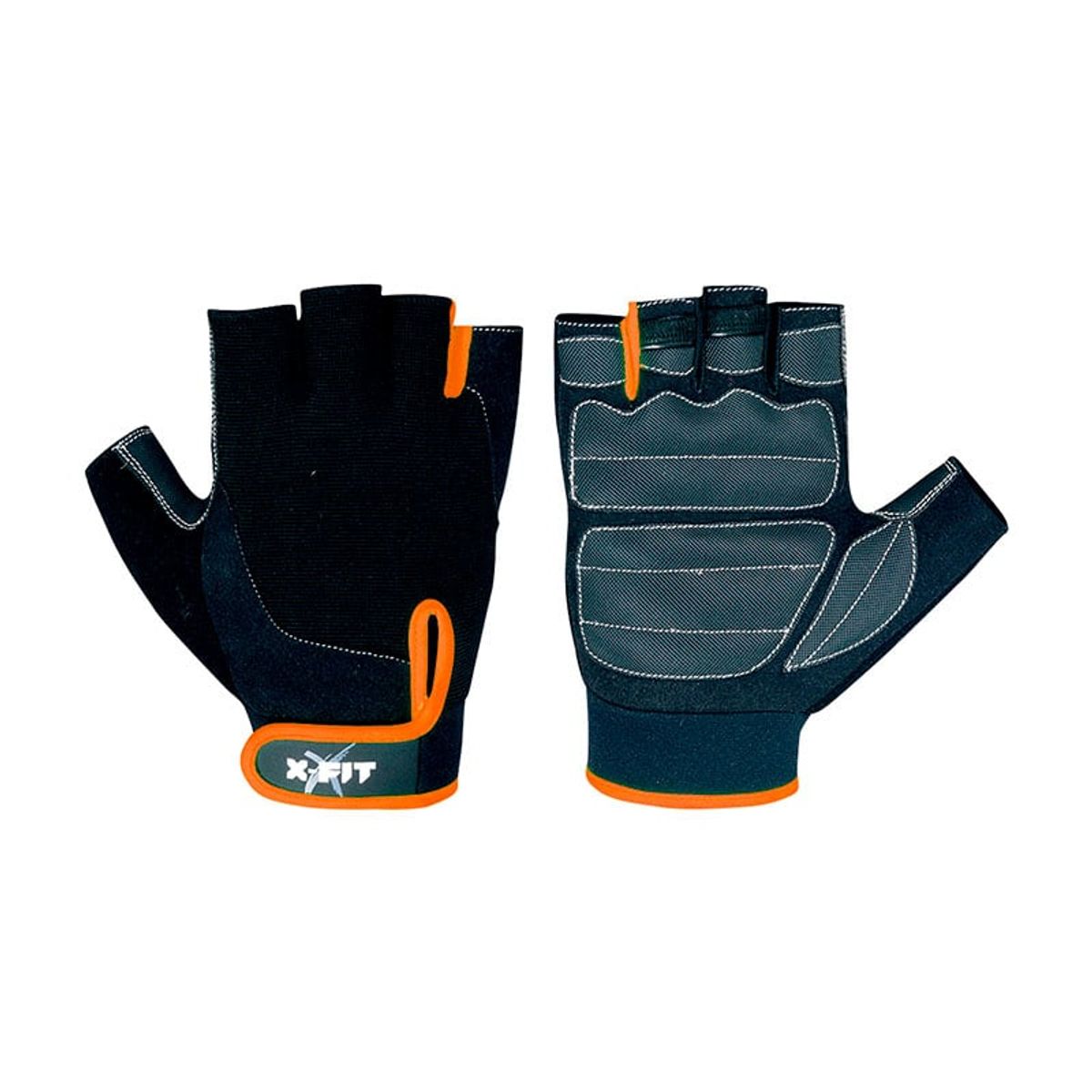 XFIT - MITONES PPESAS X-FIT M-1290 NARANJA L