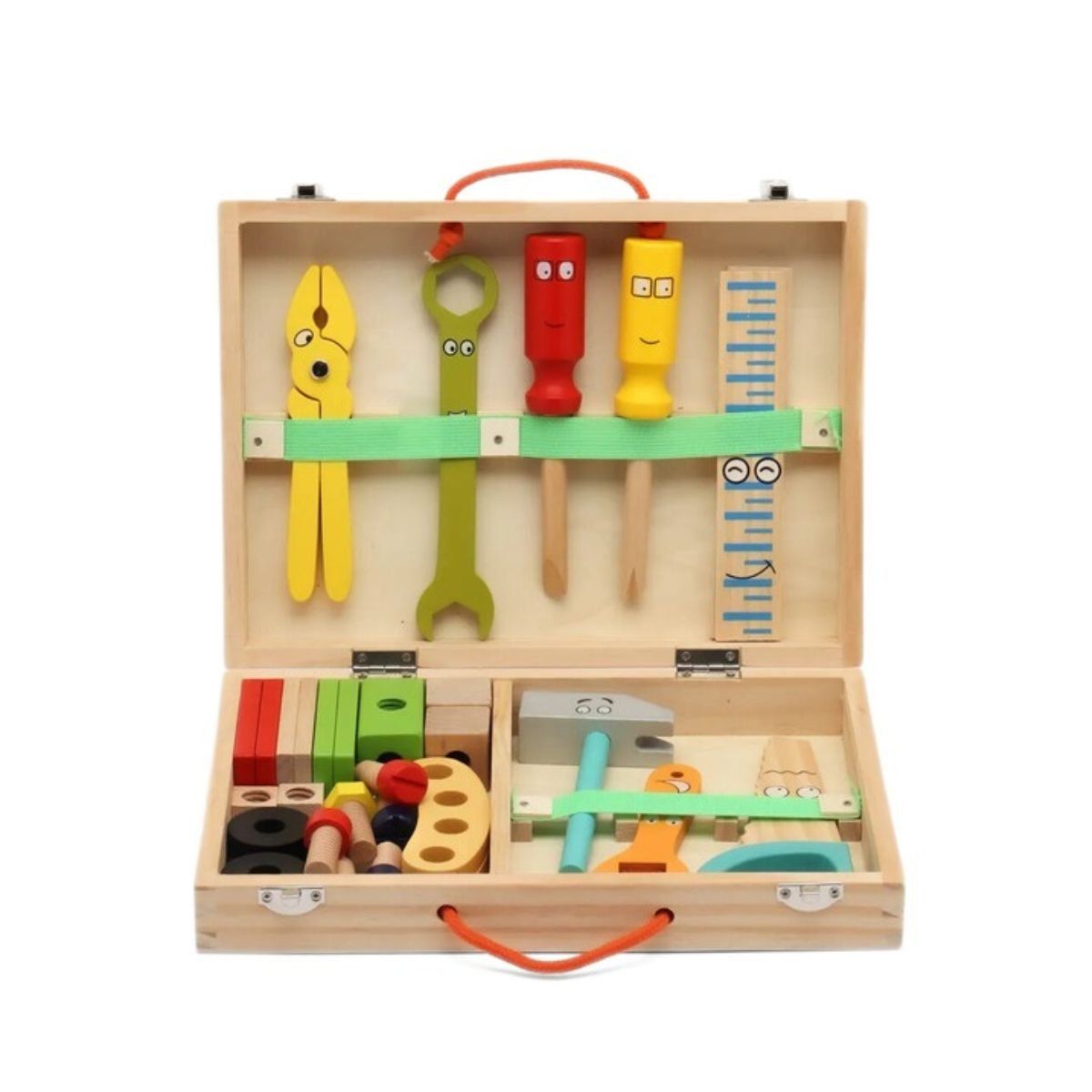 GENERICO - Maleta Herramientas Madera Didáctico Construcción