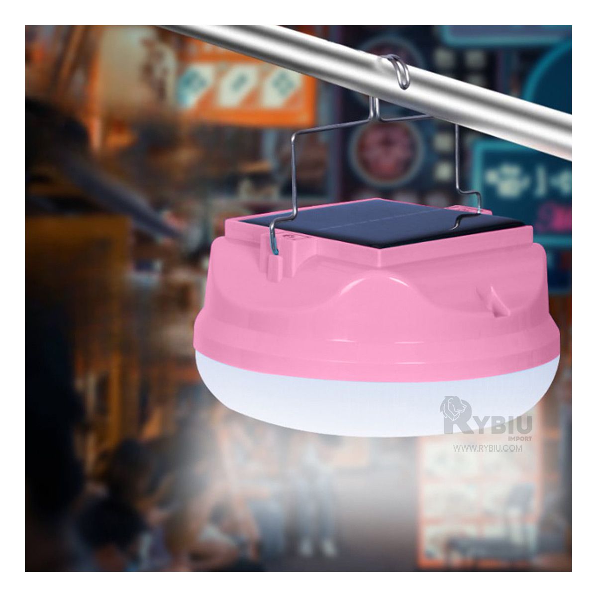 GENERICO - Foco de Gran Diseño Recargable en Color Rosado