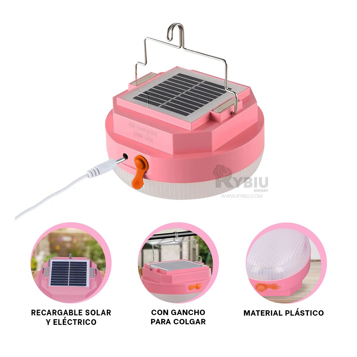 GENERICO - Lamparita Funcional de Color Rosado Y+Post-it Adhesivos