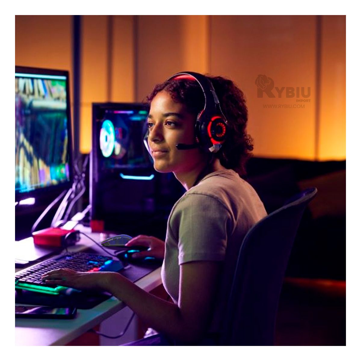 GENERICO - Cursor para Ordenador MIC M809 Negro Y+Banderitas Adhesivas