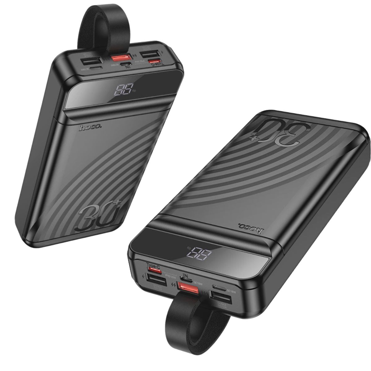 HOCO - Power Bank Hoco J123B Element 22.5W+PD20W pantalla digital 30000 mAh