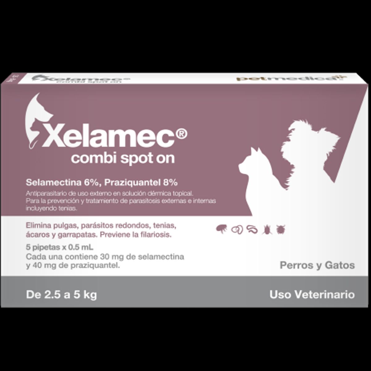 GENERICO - XELAMEC COMBI pipeta/perro y gato 2.5 a 5 kg