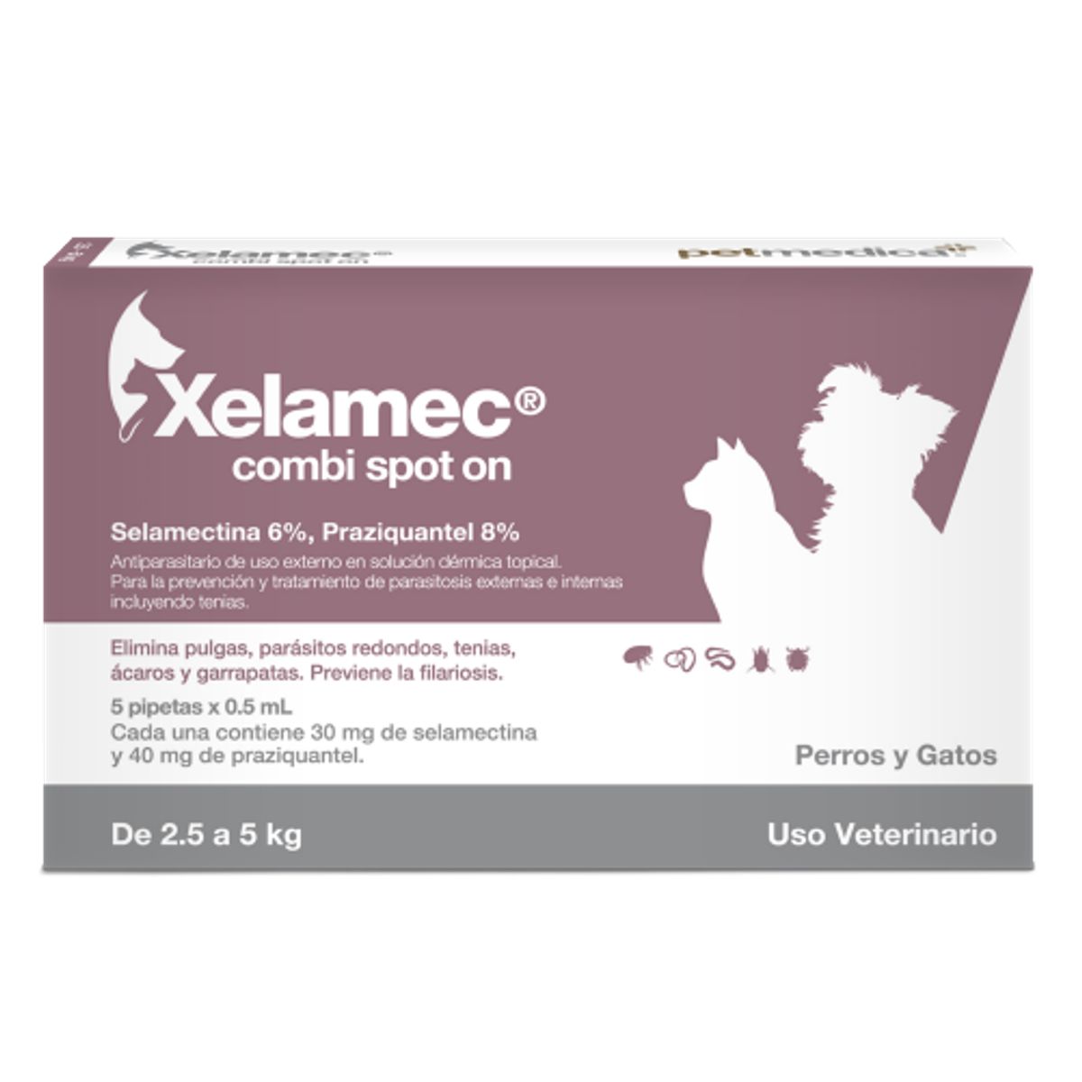 GENERICO - XELAMEC COMBI pipeta/perro y gato 2.5 a 5 kg
