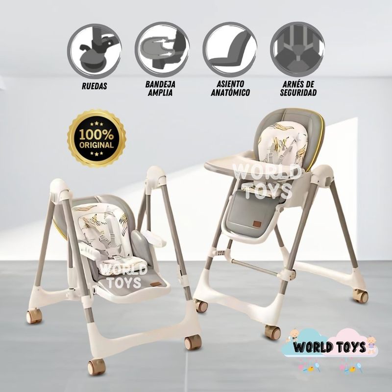 BABY - Silla de Comer «VANDIVIER » Edición Limitada Gray