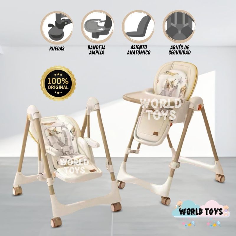 BABY - Silla de Comer «VANDIVIER » Edición Limitada Beige