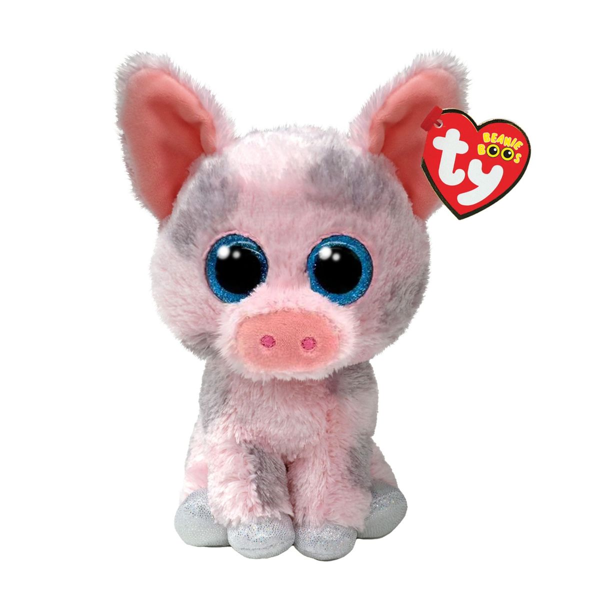 TY - PELUCHE TY BEANIE BOOS  HAMBONE - PIG PINK REGULAR 37318