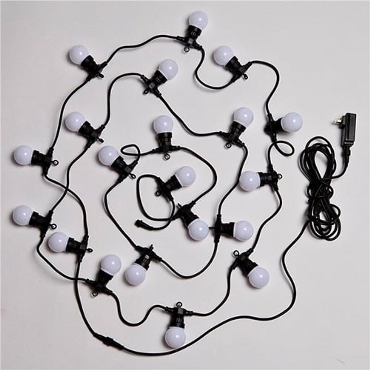 GENERICO - Cadena De Luces Focos Bombillas Led 5cm De Diametro Decoracion Fiesta