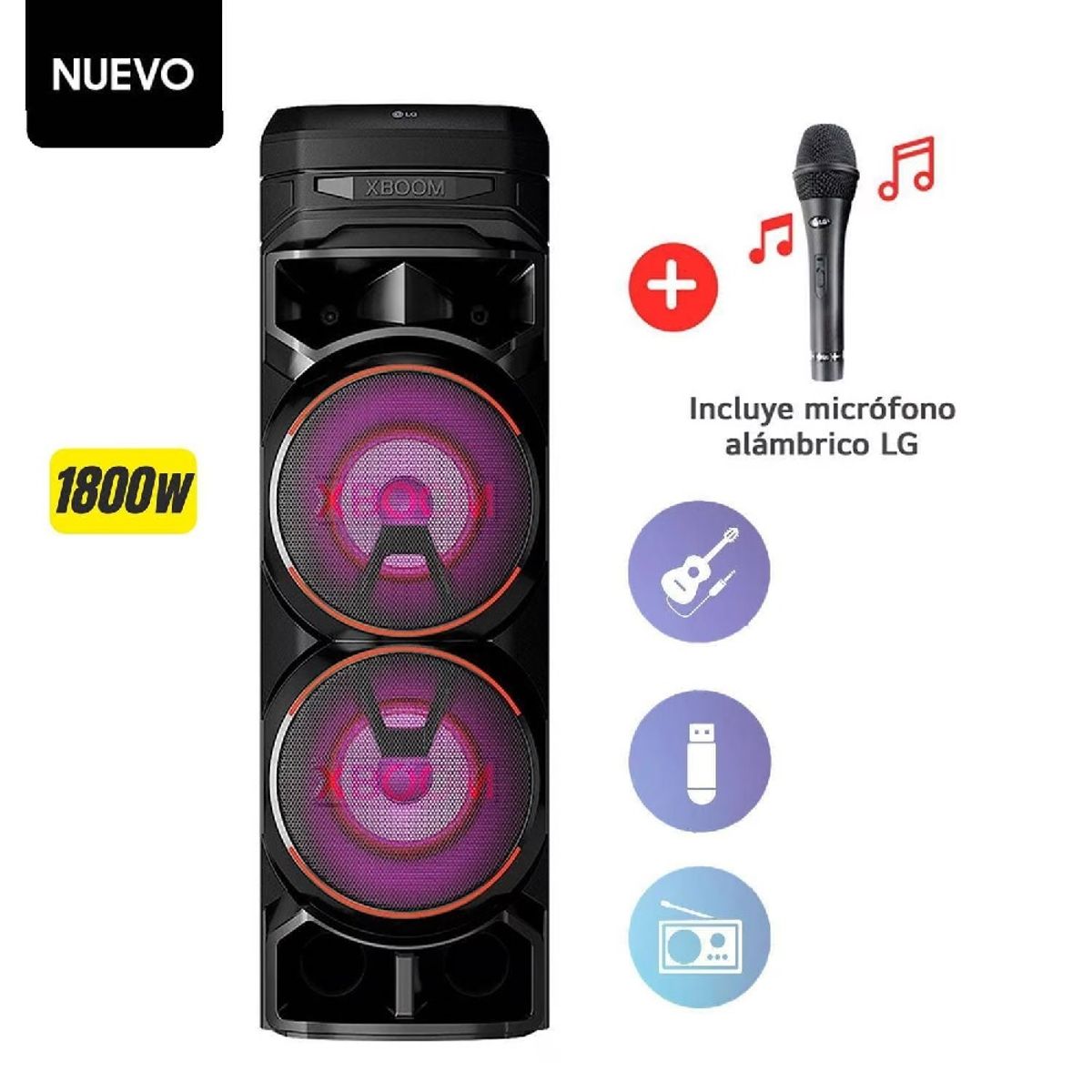 LG - EQUIPO DE SONIDO LG BLUETHOOH XBOOM RNC9