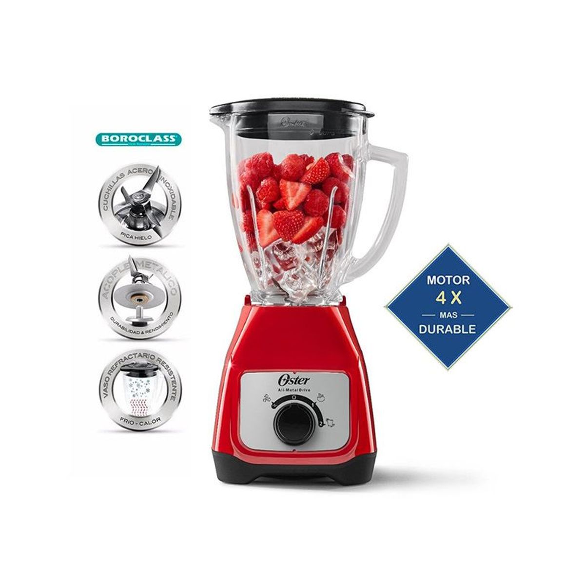 OSTER - Licuadora 15L Oster Control de Perilla BLSTKAG RRD
